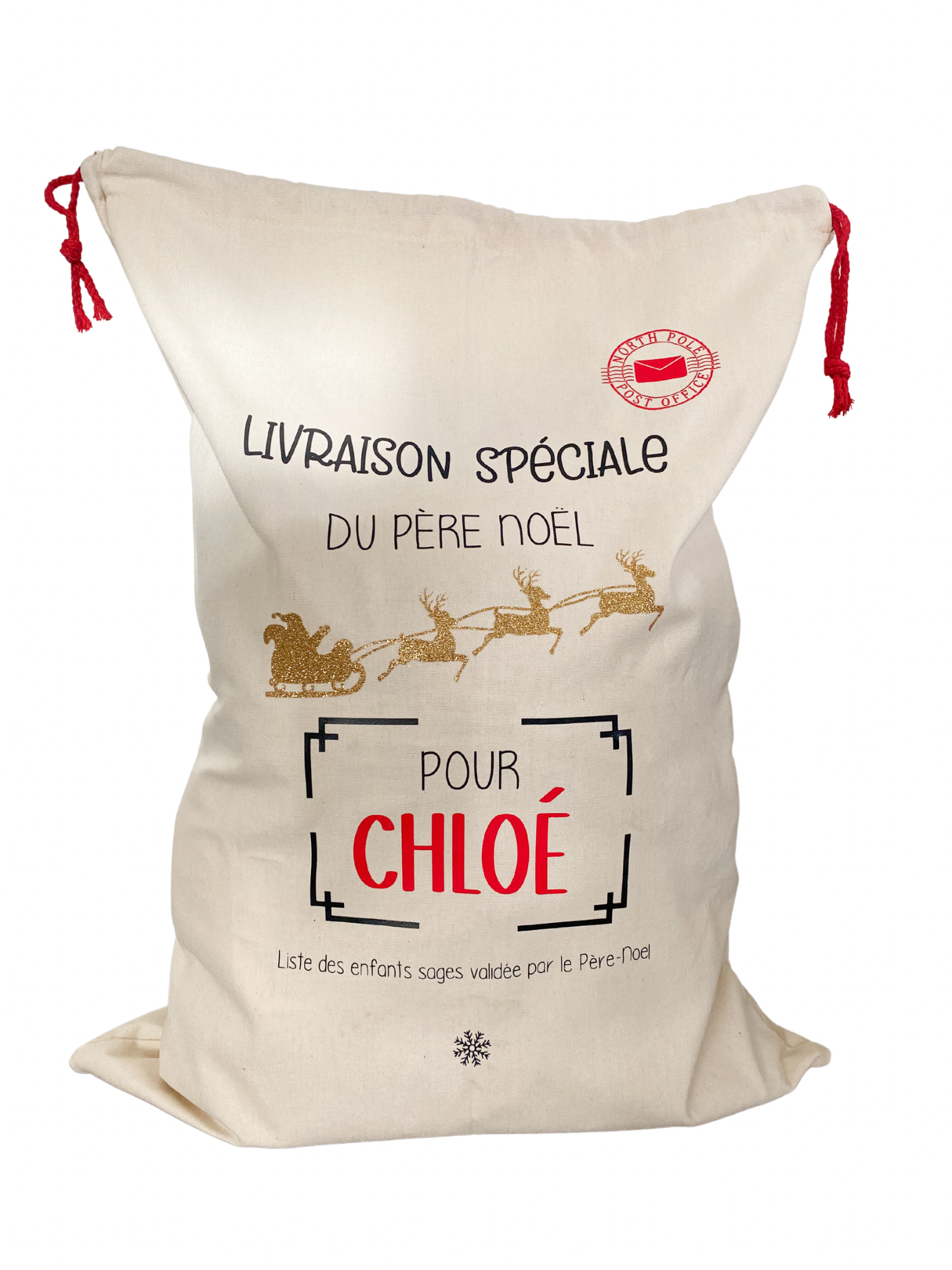 Hottes de Noël personnalisées