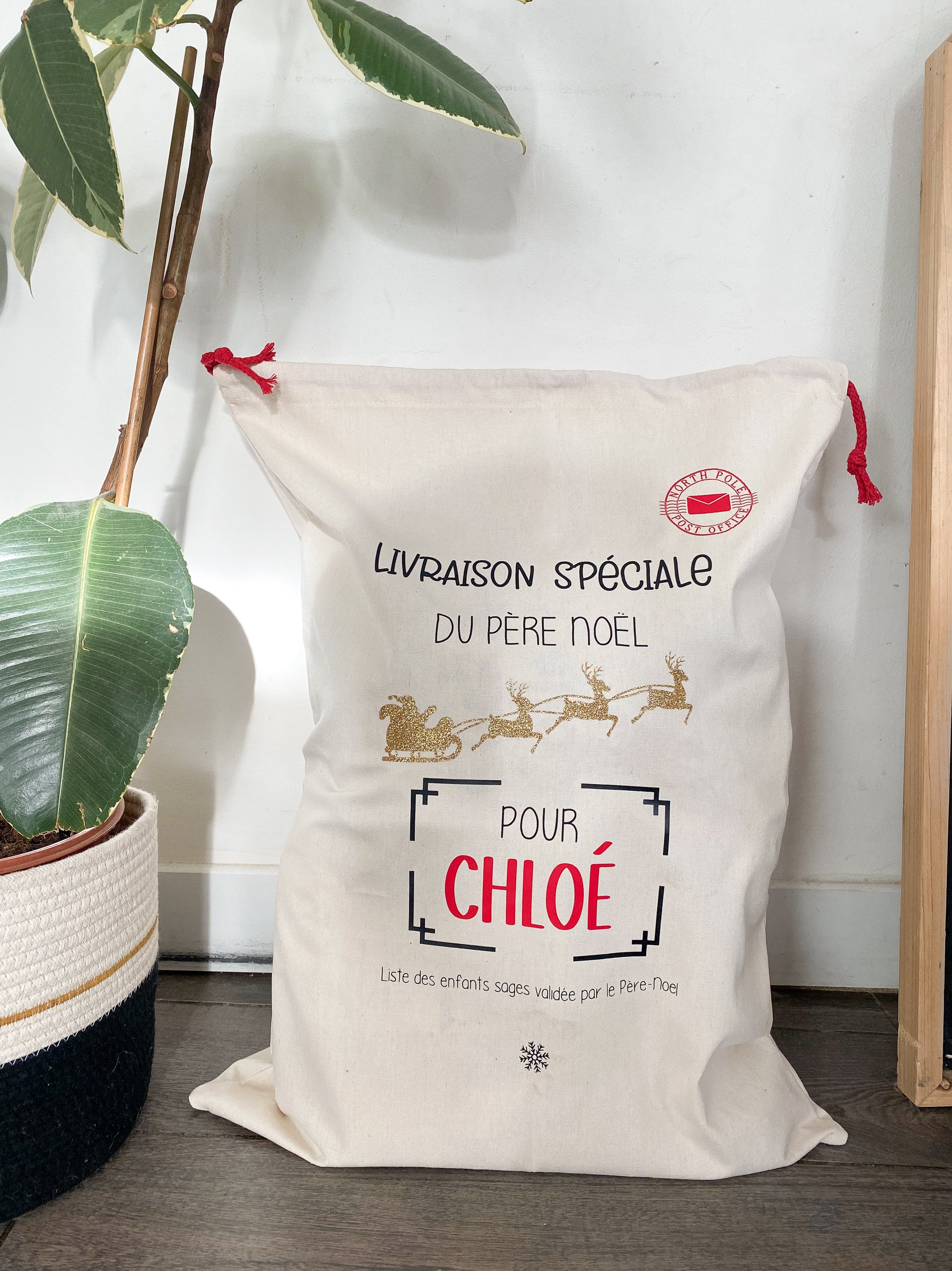 Hottes de Noël personnalisées