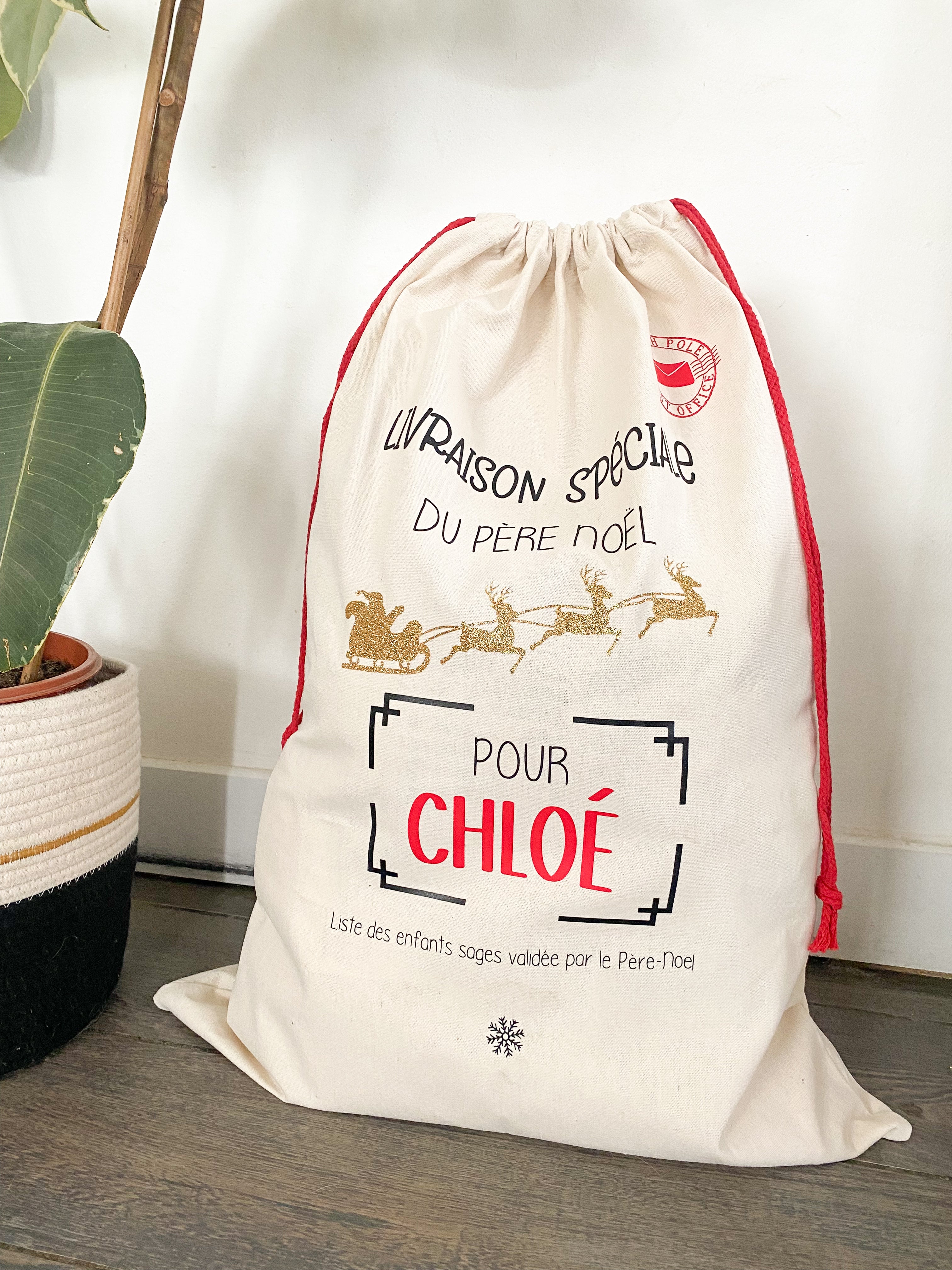 Hottes de Noël personnalisées