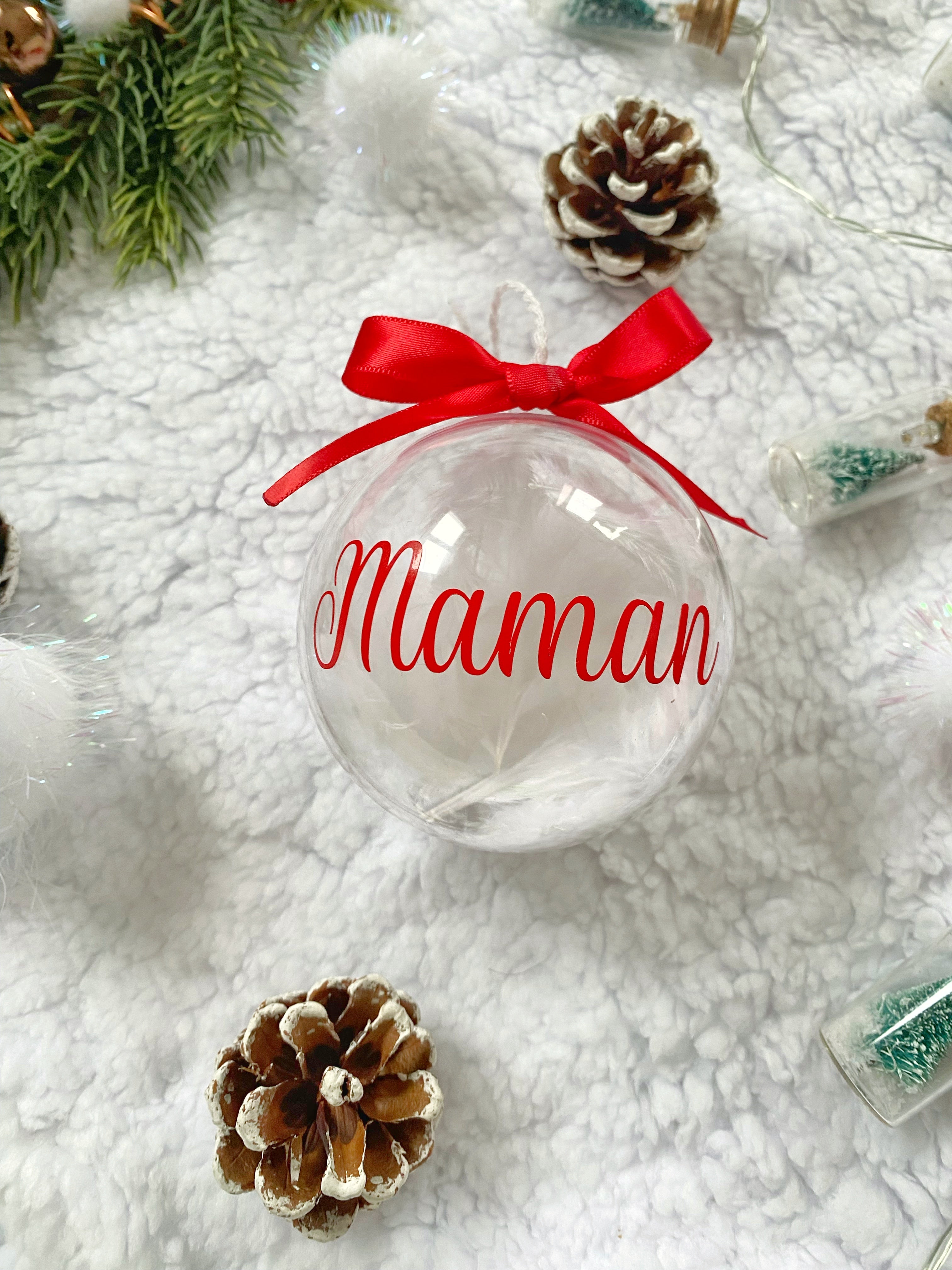 Boules de Noël personnalisées