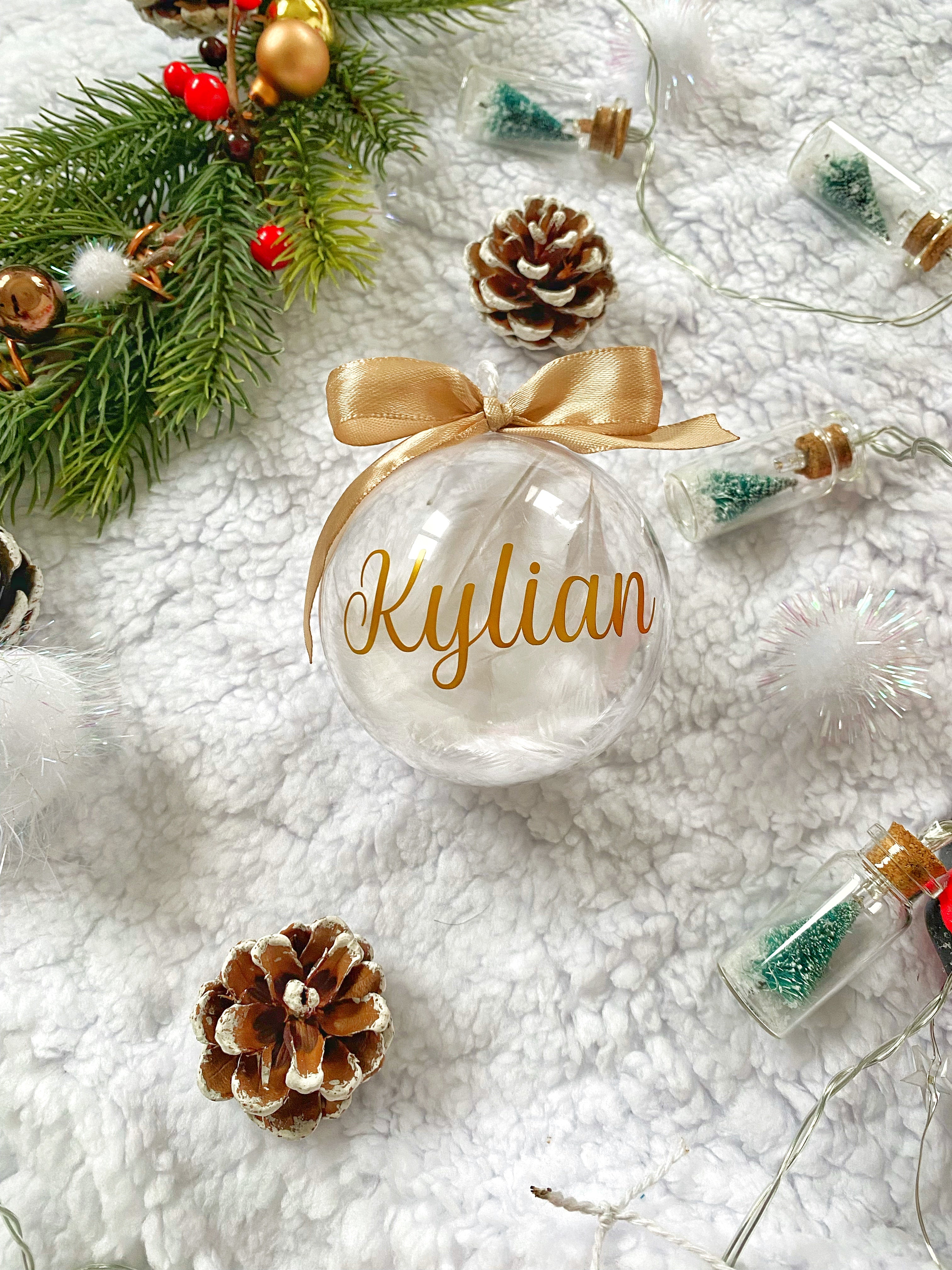 Boules de Noël personnalisées