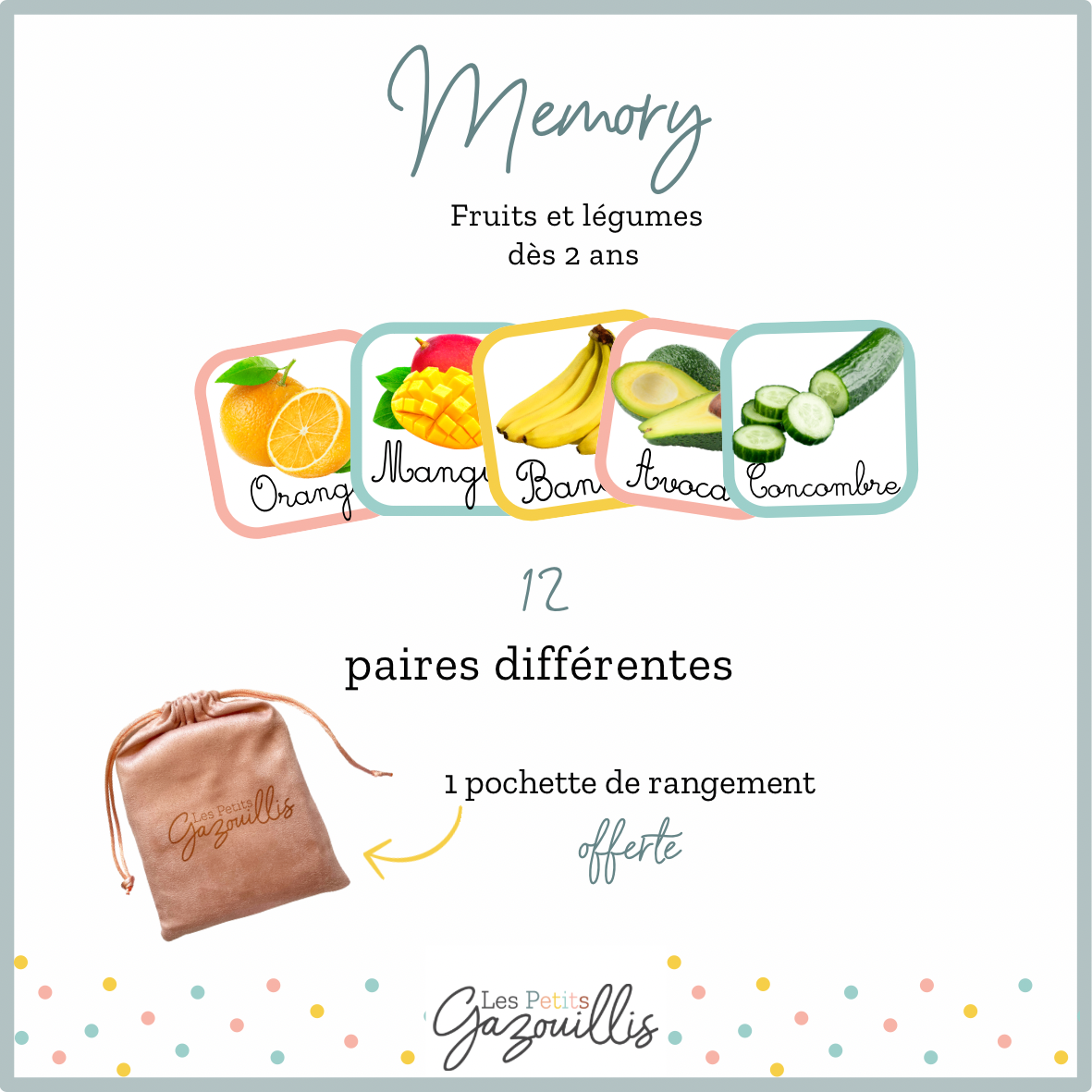 Memory des fruits & légumes