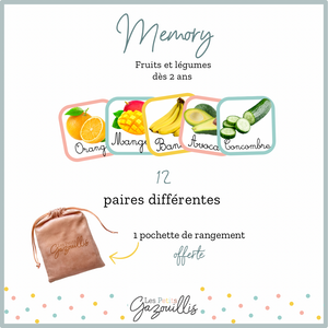 Memory des fruits & légumes